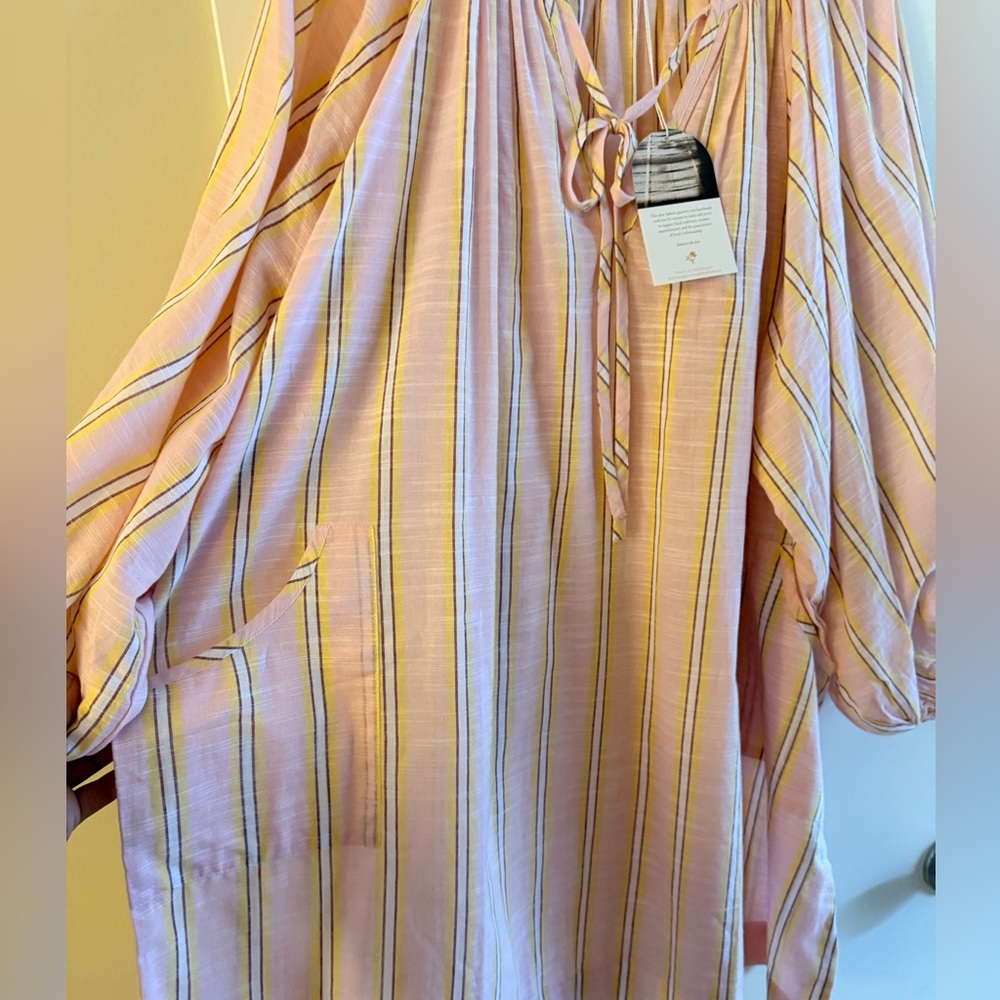 Daughters of India Poet Mini Dress in Pink Sorbet - Picture 7 of 13